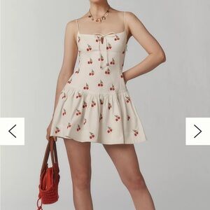 Maeve Sweetheart Drop-Waist Mini Dress NWT